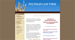 Desktop Screenshot of feltmanlaw.com
