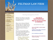 Tablet Screenshot of feltmanlaw.com